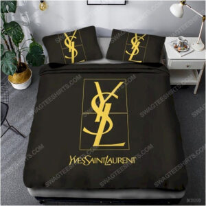 Yves Saint Laurent Full Print Duvet Cover Bedding Set