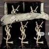 Yves Saint Laurent Yellow Black Bedding Set