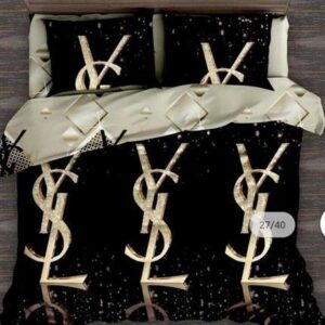 Yves Saint Laurent Yellow Black Bedding Set