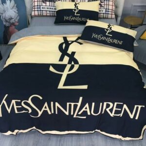 Yves Saint Laurent Yellow Blue Bedding Set