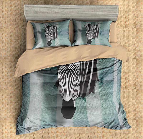 Zebra 3 Duvet Cover and Pillowcase Set Bedding Set Zebra 3 Duvet Cover and Pillowcase Set Bedding Set