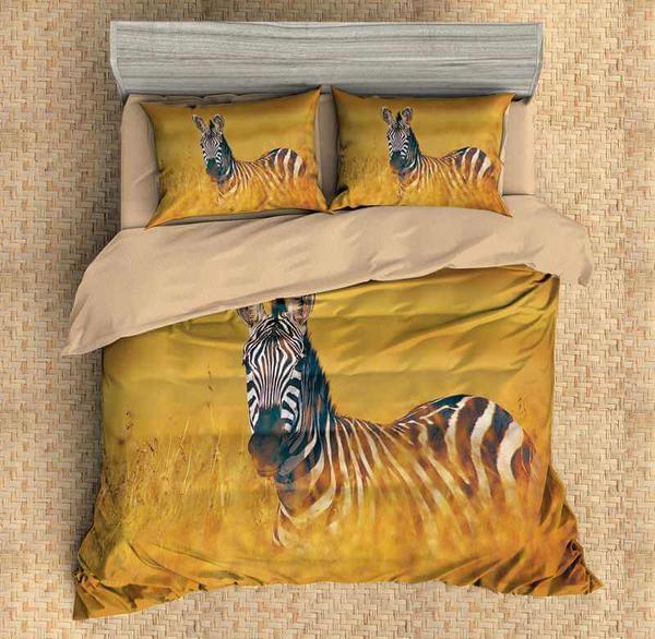 Zebra 4 Duvet Cover and Pillowcase Set Bedding Set Zebra 4 Duvet Cover and Pillowcase Set Bedding Set