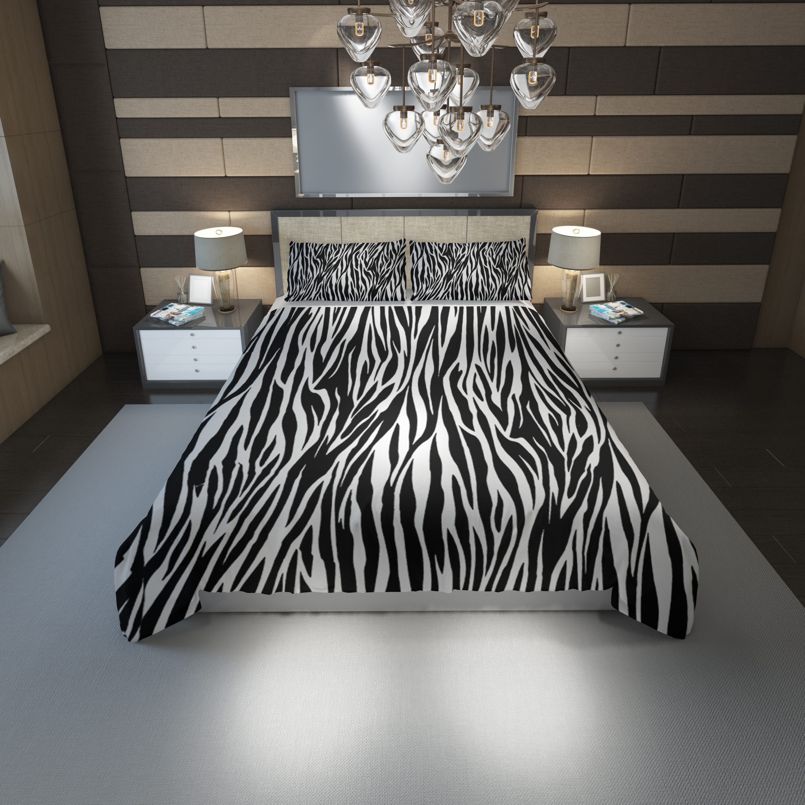 Zebras 36 Duvet Cover and Pillowcase Set Bedding Set Zebras 36 Duvet Cover and Pillowcase Set Bedding Set