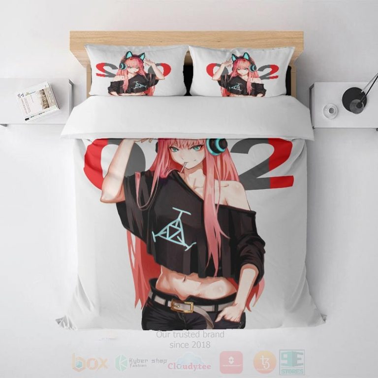 Zero-Two-Darling-In-The-Franxx-Hot-Irl-Brushed-Anime-Bedding-Set-1