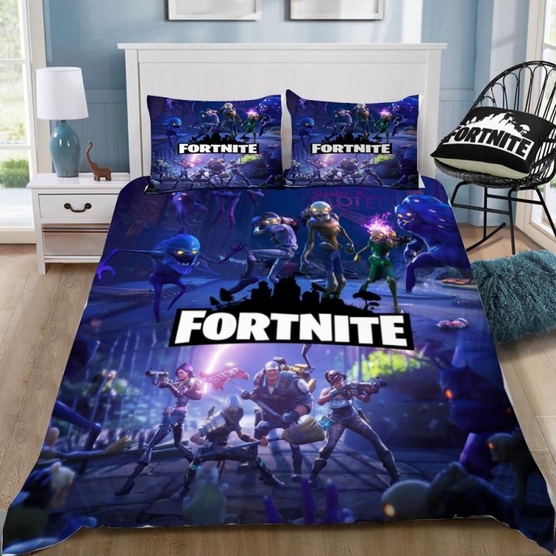 Zombies 2 Fortnite Gamer Duvet Cover and Pillowcase Set Bedding Set Zombies 2 Fortnite Gamer Duvet Cover and Pillowcase Set Bedding Set