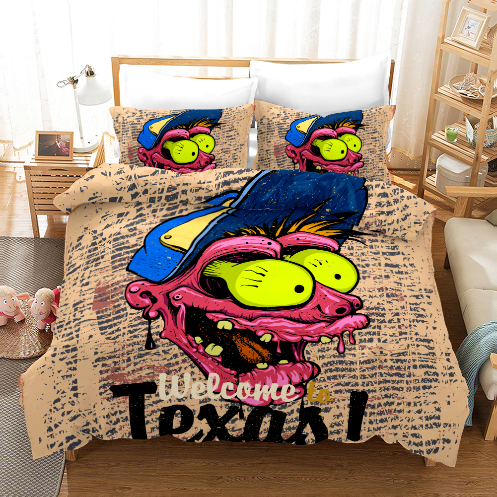 Zomebie Bad Boy Wecome To Texas 2 Duvet Cover and Pillowcase Set Bedding Set Zomebie Bad Boy Wecome To Texas 2 Duvet Cover and Pillowcase Set Bedding Set