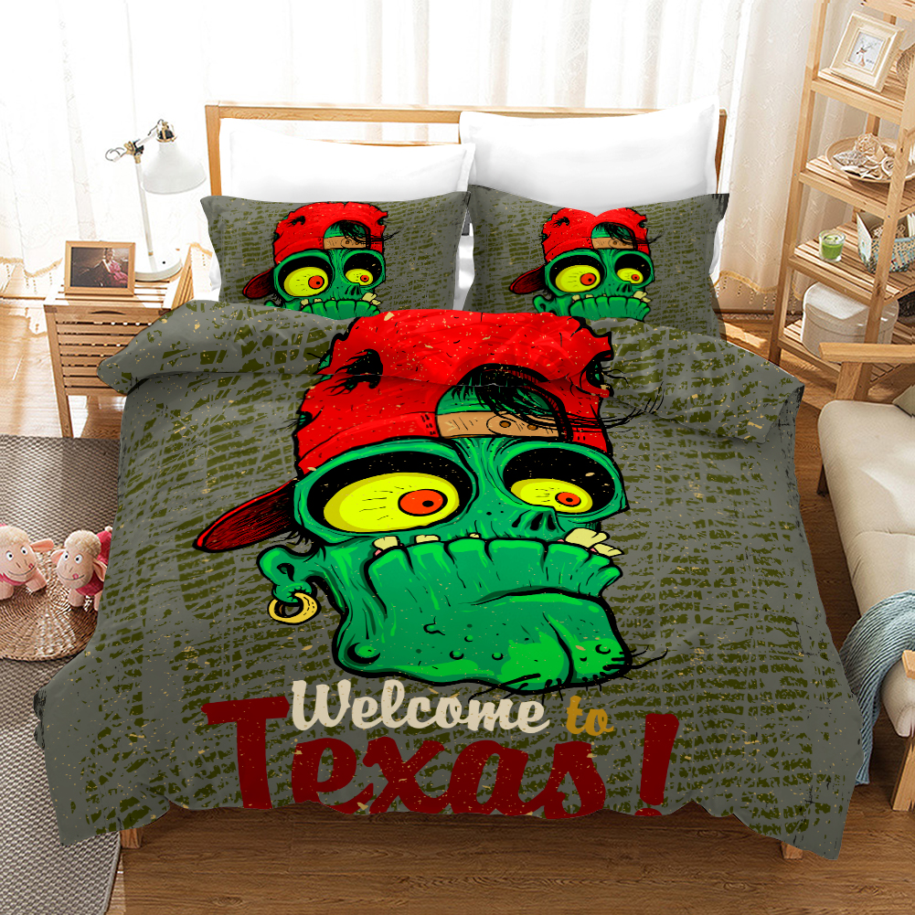 Zomebie Bad Boy Wecome To Texas Duvet Cover and Pillowcase Set Bedding Set Zomebie Bad Boy Wecome To Texas Duvet Cover and Pillowcase Set Bedding Set