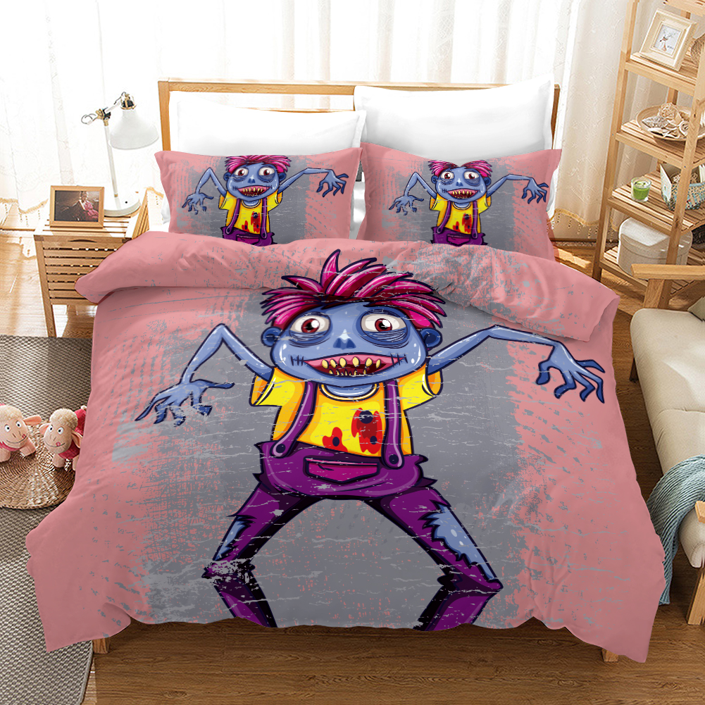 Zomebie Boy 1 Duvet Cover and Pillowcase Set Bedding Set Zomebie Boy 1 Duvet Cover and Pillowcase Set Bedding Set