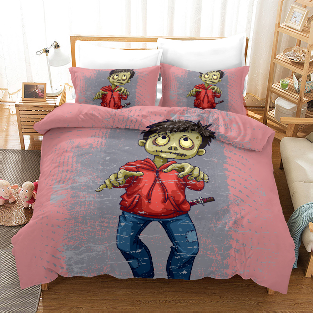 Zomebie Boy 3 Duvet Cover and Pillowcase Set Bedding Set Zomebie Boy 3 Duvet Cover and Pillowcase Set Bedding Set