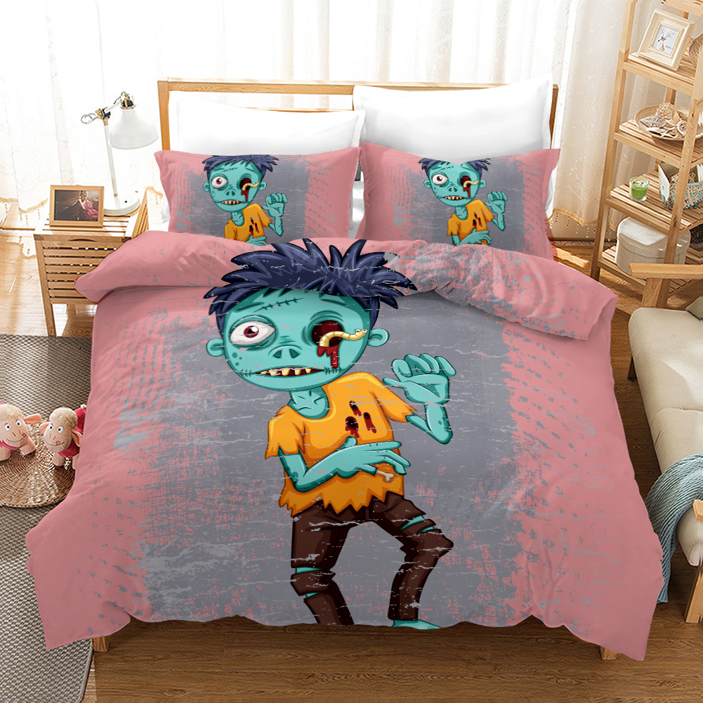 Zomebie Boy Duvet Cover and Pillowcase Set Bedding Set Zomebie Boy Duvet Cover and Pillowcase Set Bedding Set