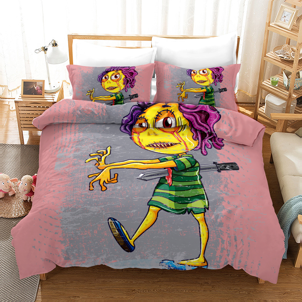 Zomebie Girl Duvet Cover and Pillowcase Set Bedding Set Zomebie Girl Duvet Cover and Pillowcase Set Bedding Set