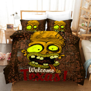 Zomebie Wecome To Texas Duvet Cover and Pillowcase Set Bedding Set