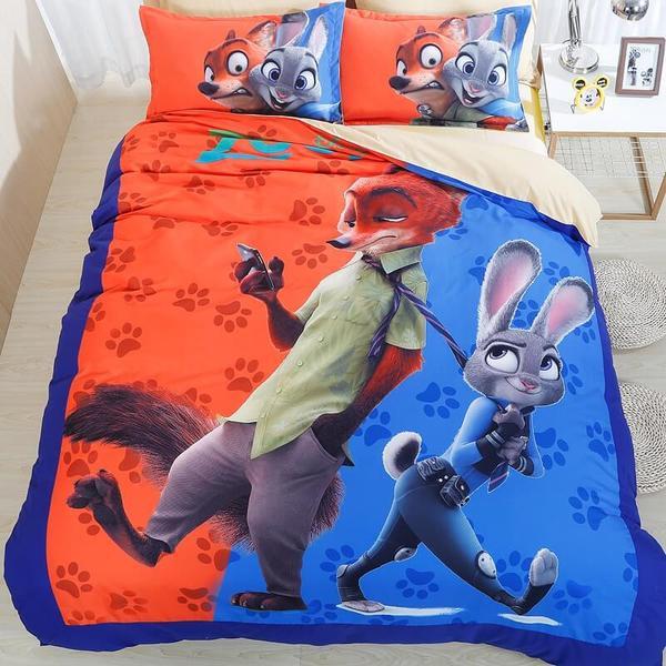 Zootopia 3 Pcs Flat Sheets Pillowcases Duvet Cover and Pillowcase Set Bedding Set Zootopia 3 Pcs Flat Sheets Pillowcases Duvet Cover and Pillowcase Set Bedding Set