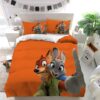Zootopia Judy Nick Taking Selfie Duvet Cover and Pillowcase Set Bedding Set