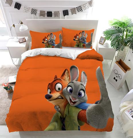 Zootopia Judy Nick Taking Selfie Duvet Cover and Pillowcase Set Bedding Set Zootopia Judy Nick Taking Selfie Duvet Cover and Pillowcase Set Bedding Set