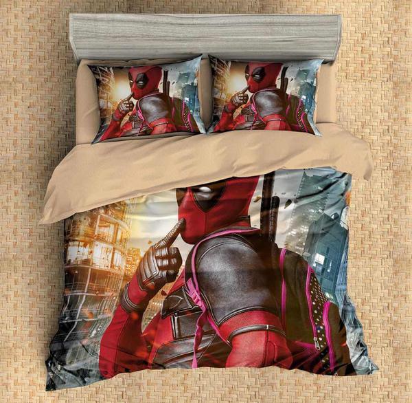 ize Deadpool Duvet Cover and Pillowcase Set Bedding Set ize Deadpool Duvet Cover and Pillowcase Set Bedding Set