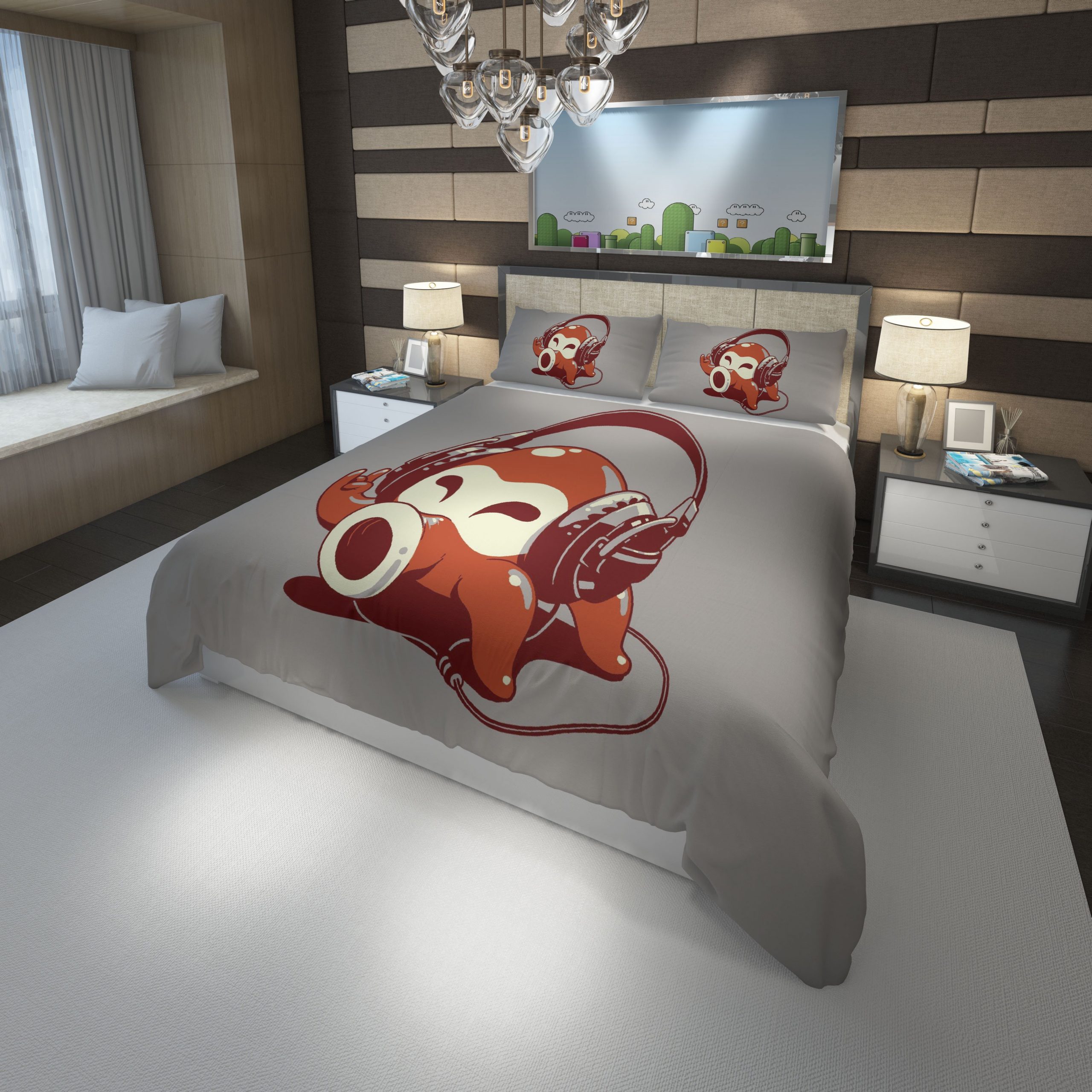 minimalism Super Mario Bros 12 Duvet Cover and Pillowcase Set Bedding Set minimalism Super Mario Bros 12 Duvet Cover and Pillowcase Set Bedding Set